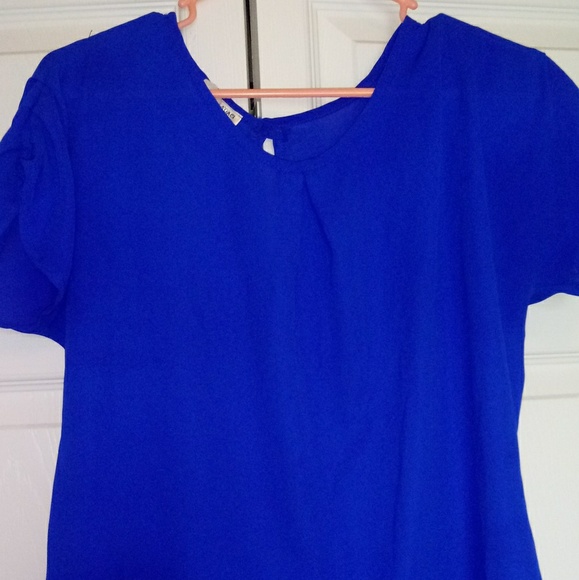 Agaci royal blue blouse - Picture 2 of 3